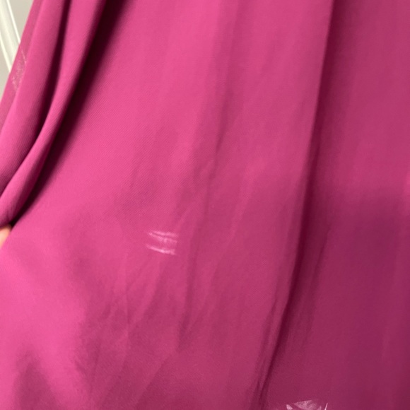 Dress the Population Corey Dark Magenta Fit & Flare Dress - Picture 9 of 10